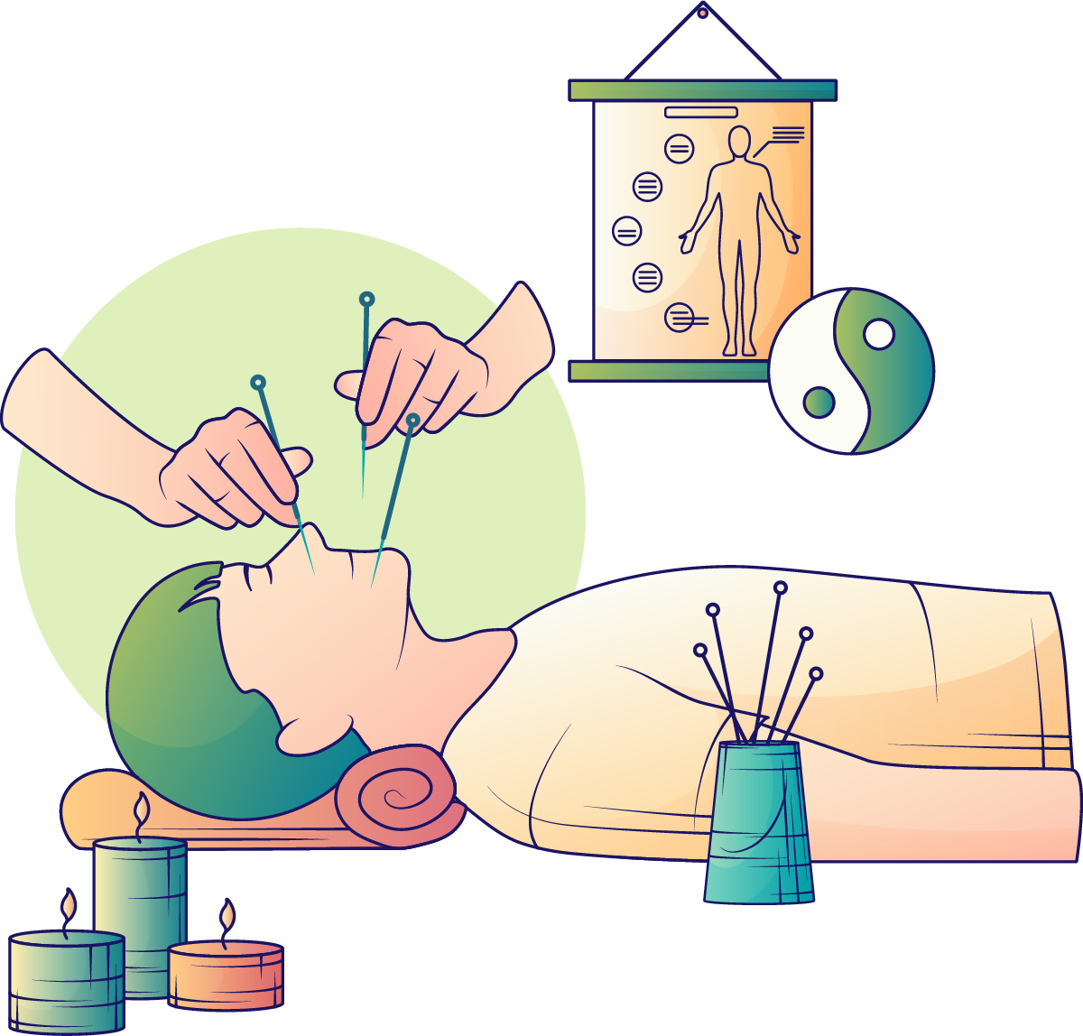 Acupuncture Illustration